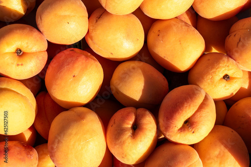 apricots on a market