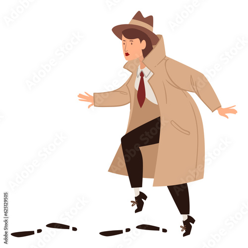 Female detective, inspector working undercover