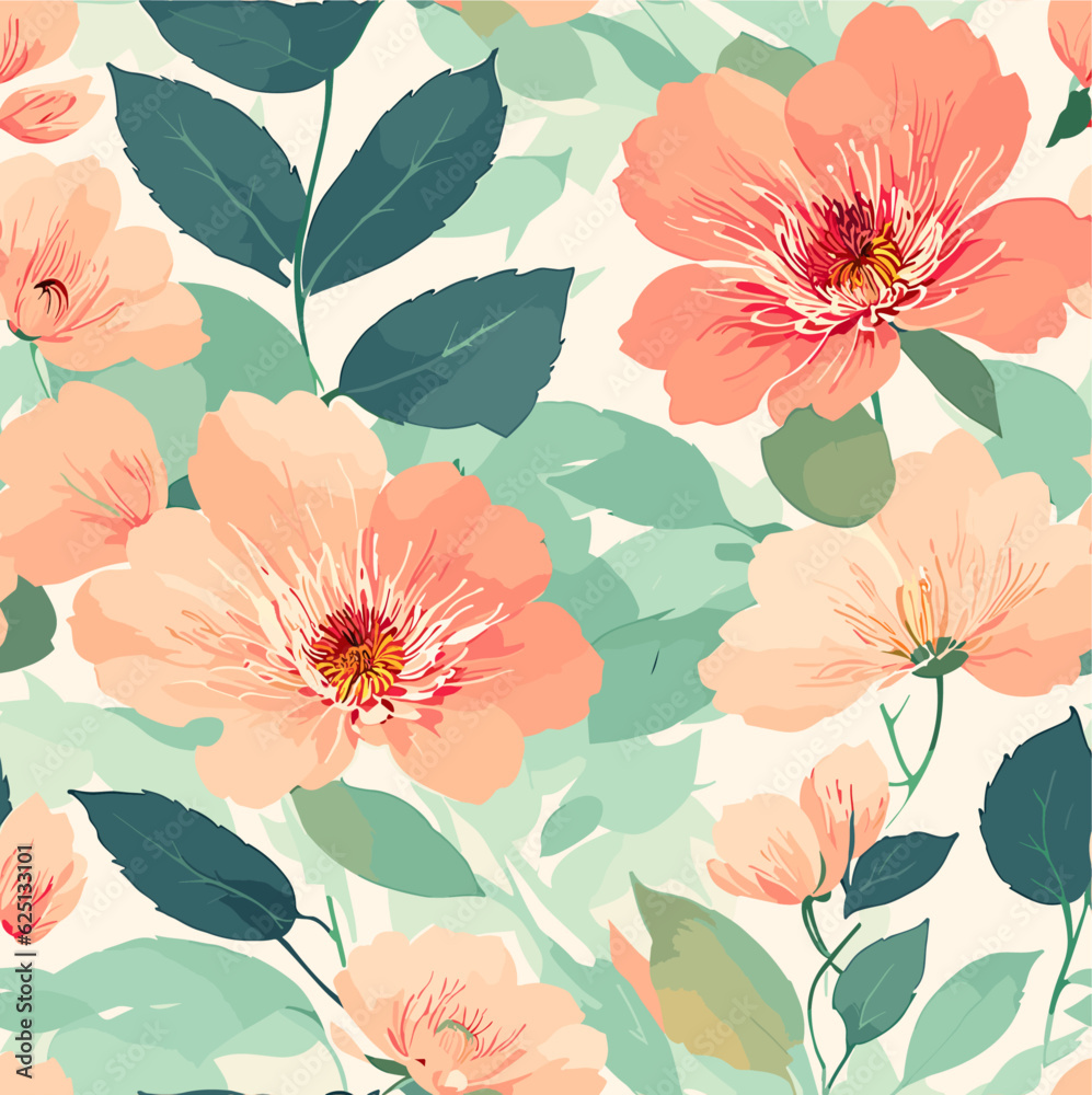 seamless pattern with flowers seamless pattern with flowers