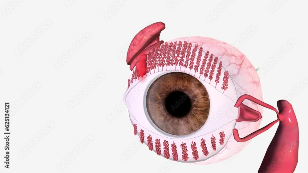 A chalazion is a slowly developing lump that forms due to blockage and