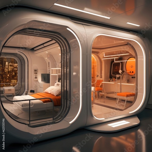 Capsule type apartment, high technology