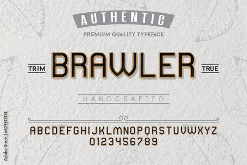 Brawler typeface. For labels and different type designs