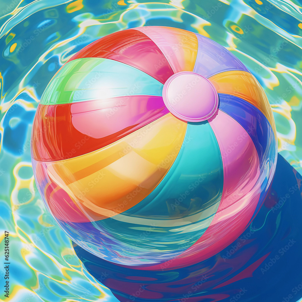 Fototapeta premium Inflatable Colorful Beach Ball