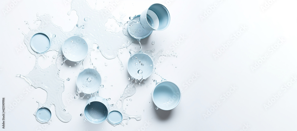 damaged broken faucet water cartridge, filters for cleaning drinking water for healthy life