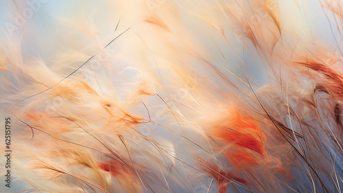 Abstract herbal plant background in pastel colors, autumn and summer landscape, abstraction