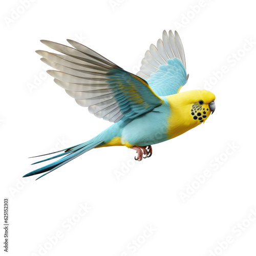 color bird looking isolated on white