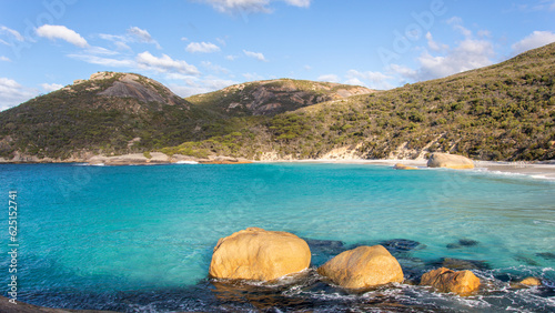 Perfect rock on australian beach