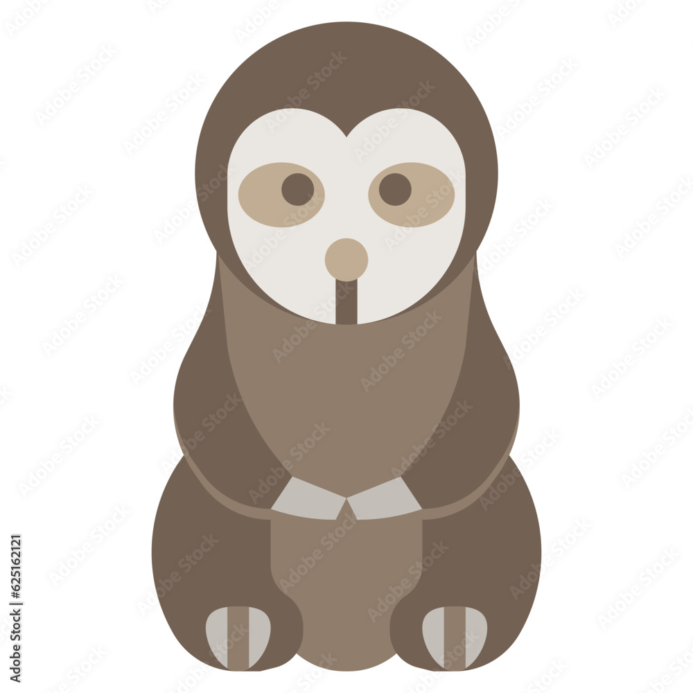 Obraz premium SLOTH line icon,linear,outline,graphic,illustration
