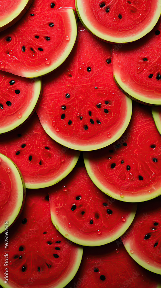 Pattern Of Watermelon , Cell Phone Wallpaper. Generative AI Pattern Of Watermelon , Cell Phone Wallpaper. Generative AI