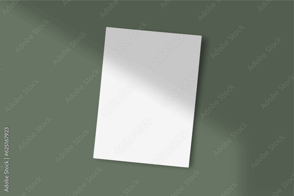 Realistic empty Blank white flyer mockup Paper Leaflet, Flyer, Broadsheet, A4 With Windows and Leaves Shadow Overlay. 3D Illustration Isolated Background. 3D EPS Vector Illustration. Realistic empty Blank white flyer mockup Paper Leaflet, Flyer, Broadsheet, A4 With Windows and Leaves Shadow Overlay. 3D Illustration Isolated Background. 3D EPS Vector Illustration.