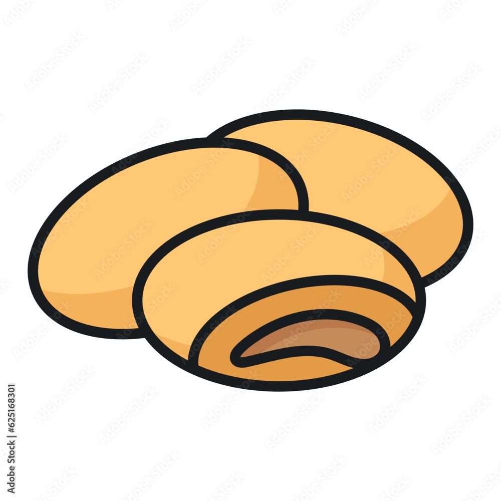 Get your hands on this beautifully designed icon of molasses cookies, editable vector Get your hands on this beautifully designed icon of molasses cookies, editable vector