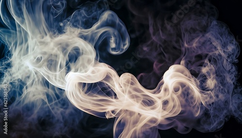 A photo of dark themed backdrop with abstract smoke wallpaper design
