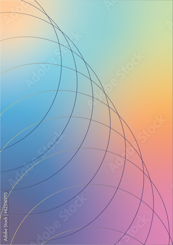 abstract background with rainbow