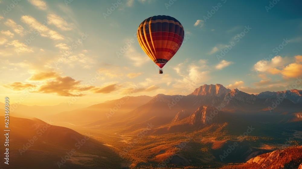 Obraz premium Balloon in the Mountains