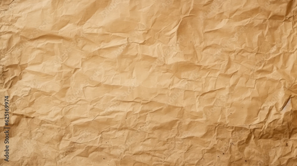 Brown Recycled Kraft Paper Crumpled Texture
