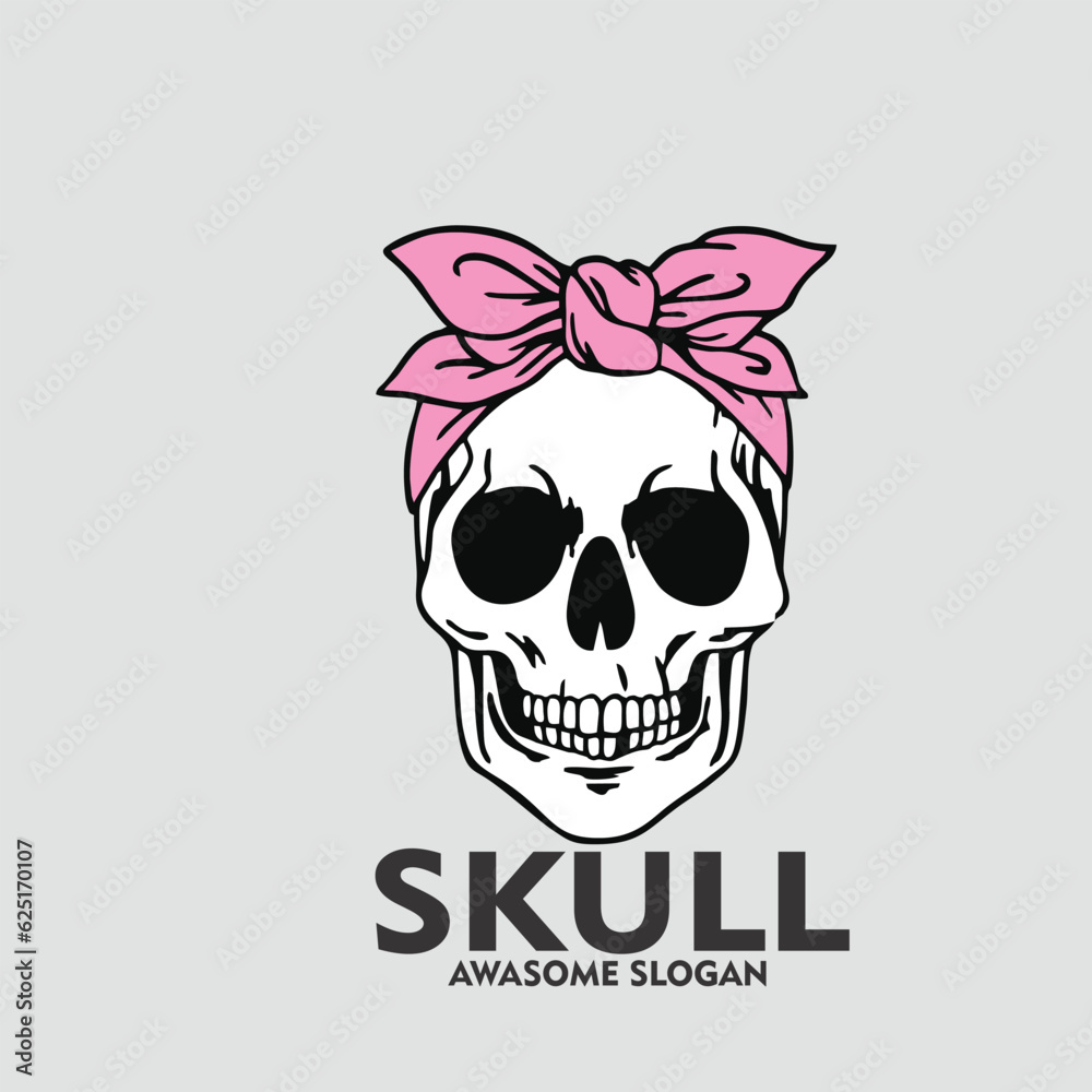 Design logo icon character mascot skull Design logo icon character mascot skull
