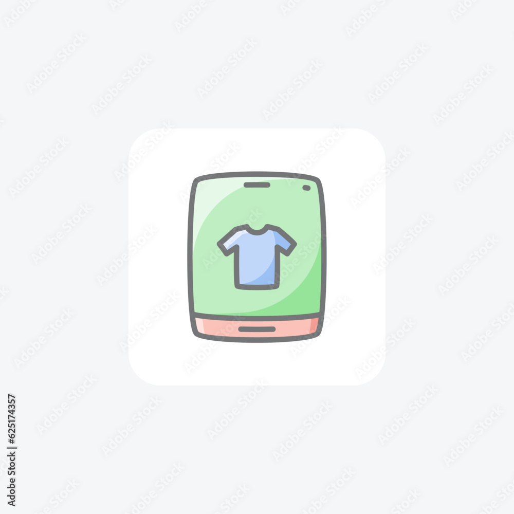 Favourite T-Shirt Awesome Lineal Icon Favourite T-Shirt Awesome Lineal Icon