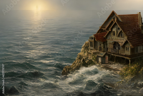 house in the sea Generative AI