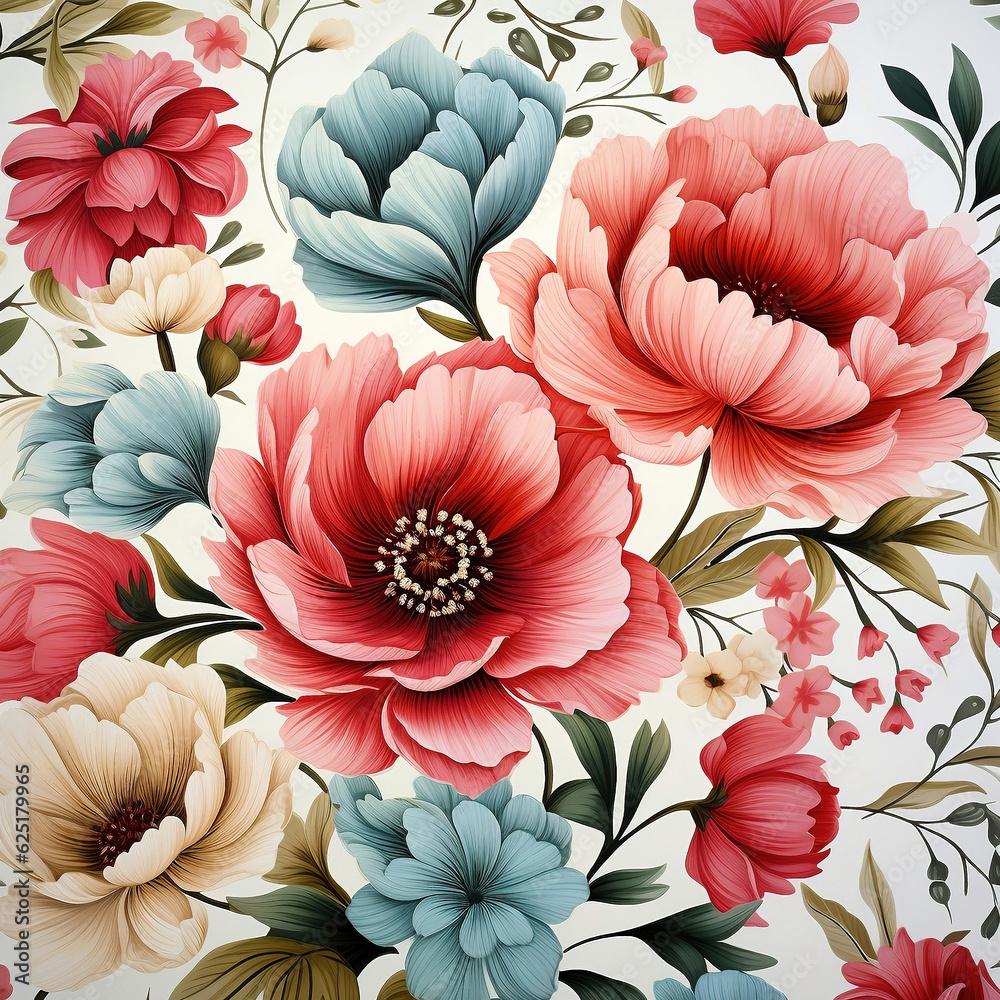 The pattern of the flower can be applied to the pattern of the fabric or clothing.