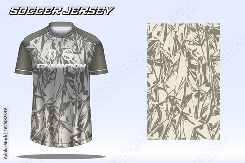 Soccer jersey sport shirt design template	