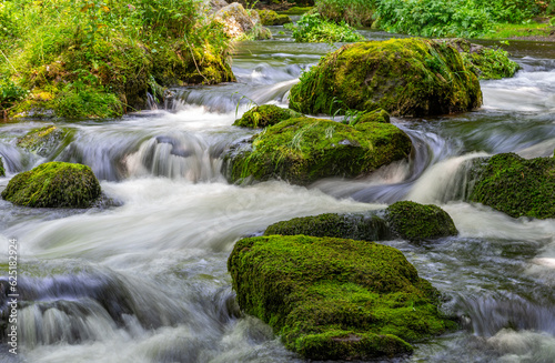 river in the vogtland forest photo