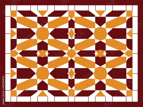 Islamic architectural decorative seamless wall ornament. Vintage Islamic Patterns. Islamic Historical Antiques at The Museum of Islamic Art in Cairo.