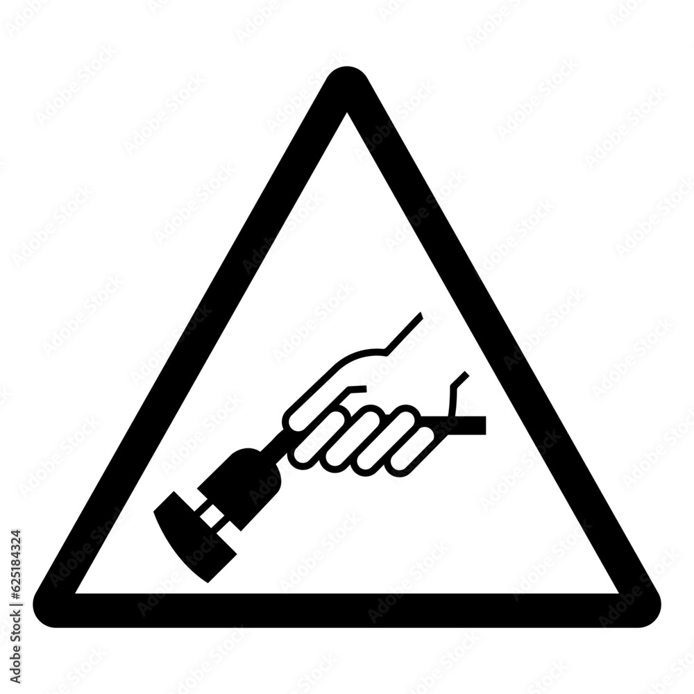 Vetor de Warning Do Not Remove Plug Symbol Sign, Vector Illustration ...