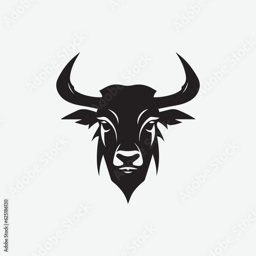 Bull silhouette Vector Icon Illustration