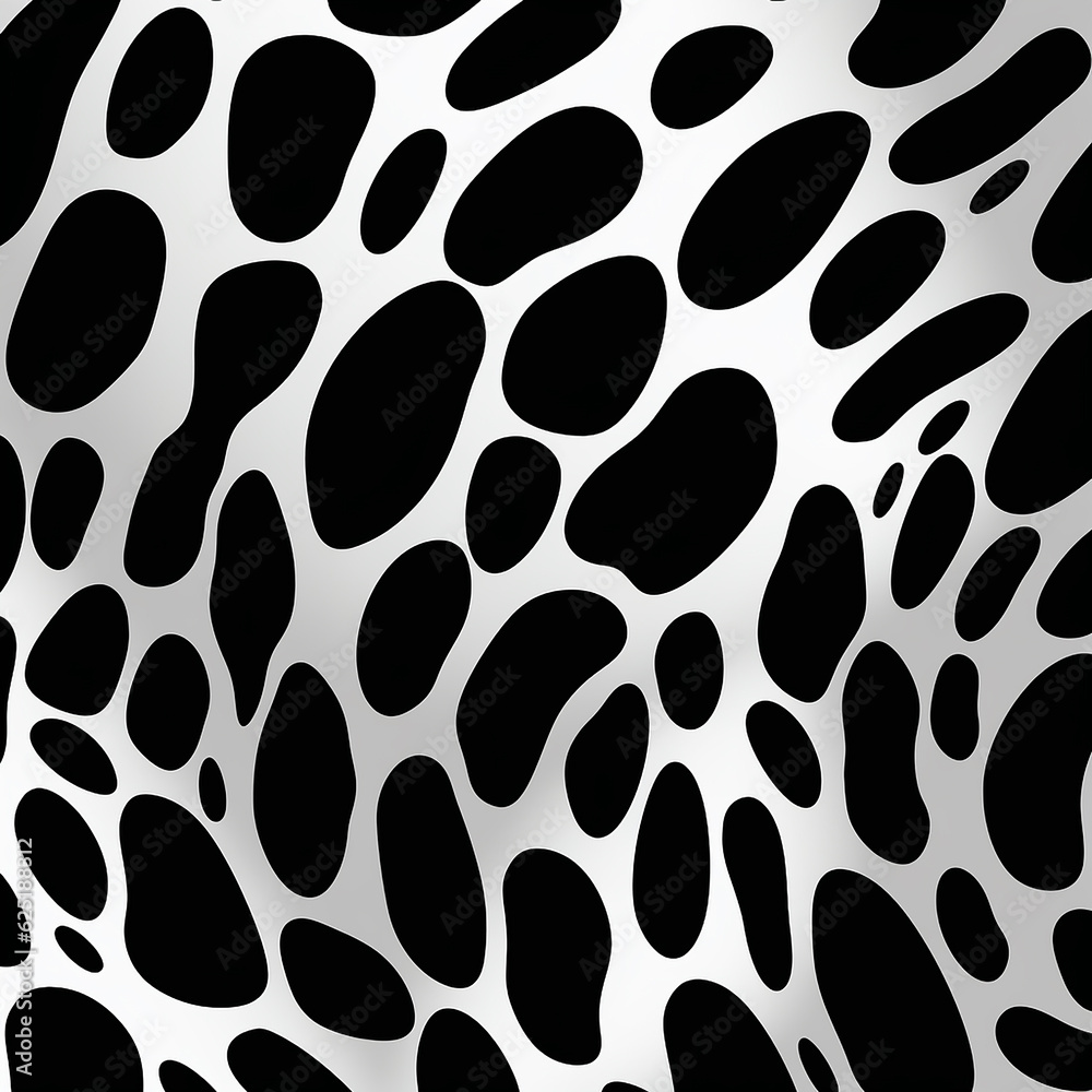 Ocelot skin pattern minimalistic shapes, simple vectorized with generative AI technology