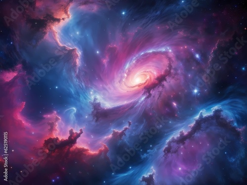 Colorful space galaxy cloud night cosmos background wallpaper
