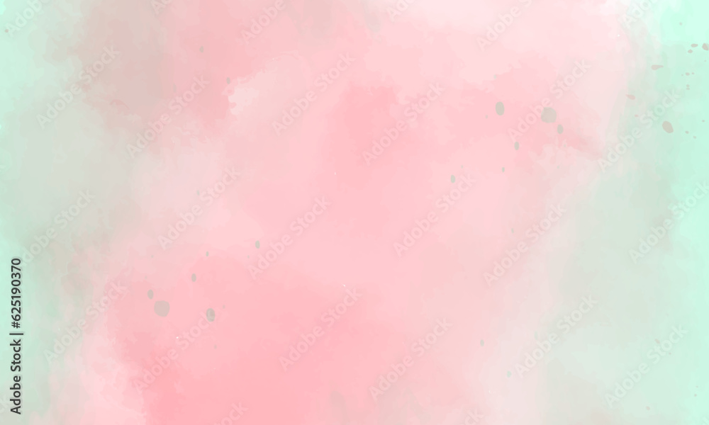 Soft blue and pink watercolor background 2