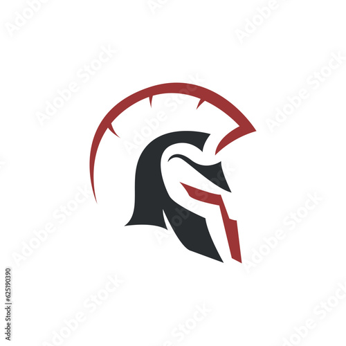 Head spartan logo design
