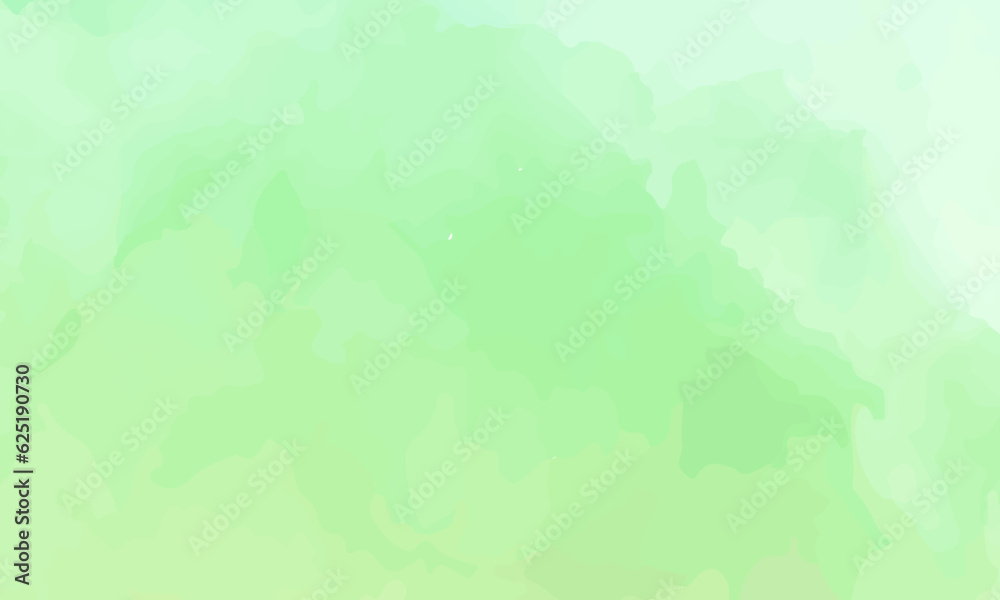 Soft green watercolor background Template