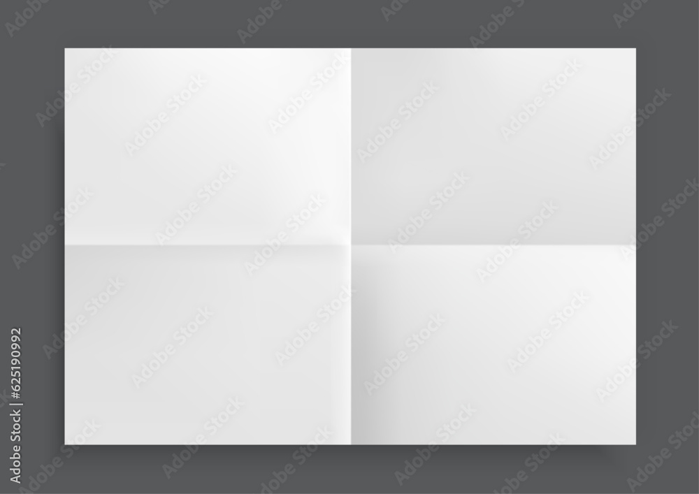 Realistic folded paper in vector format. It can be used as a background or texture in your works.