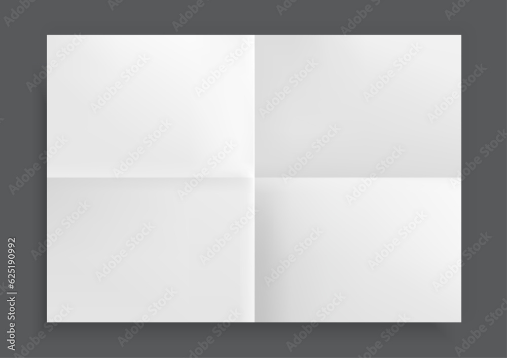 Realistic folded paper in vector format. It can be used as a background or texture in your works. Realistic folded paper in vector format. It can be used as a background or texture in your works.