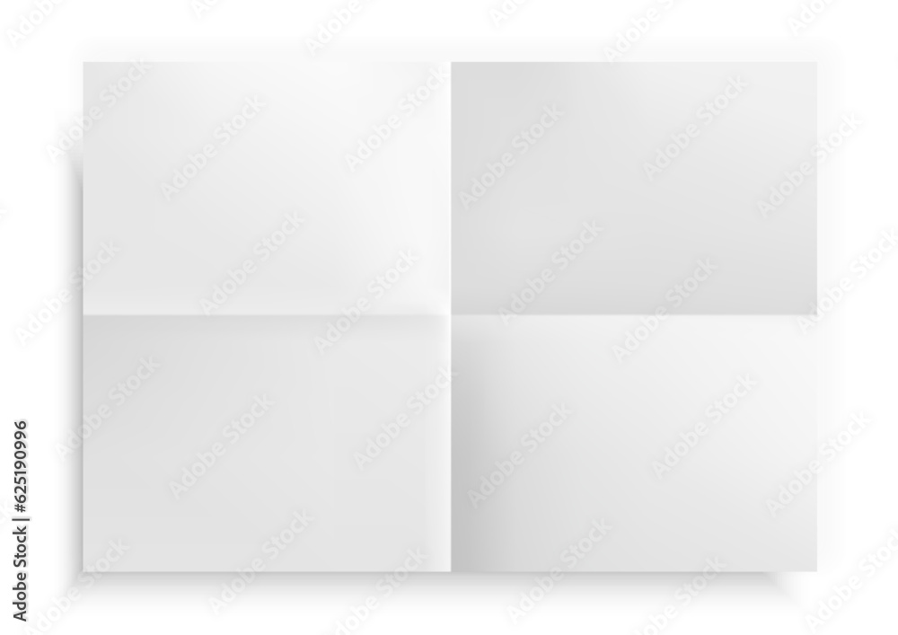 Realistic folded paper in vector format. It can be used as a background or texture in your works. Realistic folded paper in vector format. It can be used as a background or texture in your works.