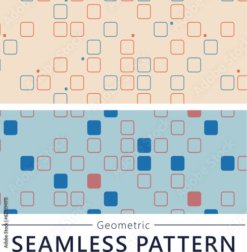 Geometric seamless vector pattern n15 photo