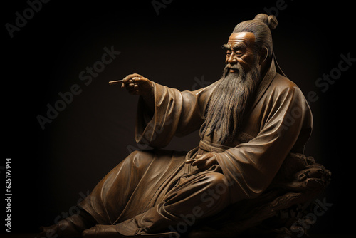 Leinwand Poster Confucius. generative ai