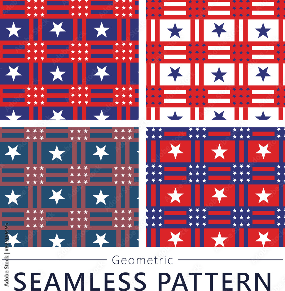 Obraz premium Geometric seamless vector pattern n58