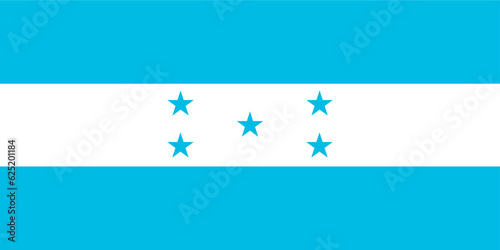 Honduras flag wave isolated on png or transparent background