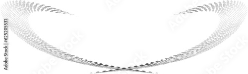 Chalice or heart -shaped solemn framing of halftone winding strokes. For wedding, awarding ceremonies, honoring. Vector.