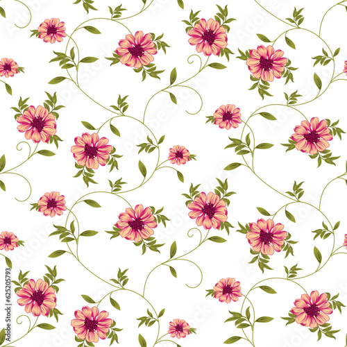 seamless vector flower and cheeks design pattern on background © Parth Patel