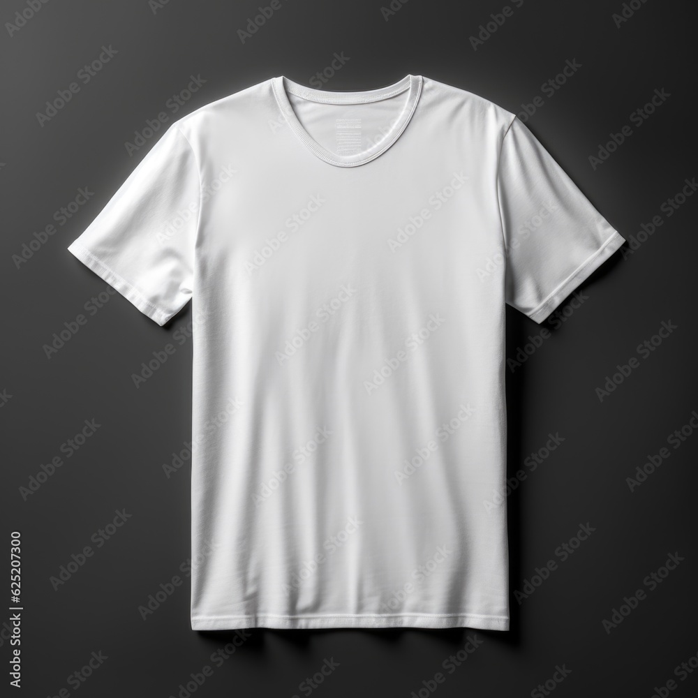 White T-Shirt Mockup for Simulation generative AI. White T-Shirt Mockup for Simulation generative AI.