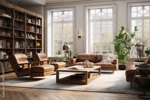 living room furniture  Generative AI