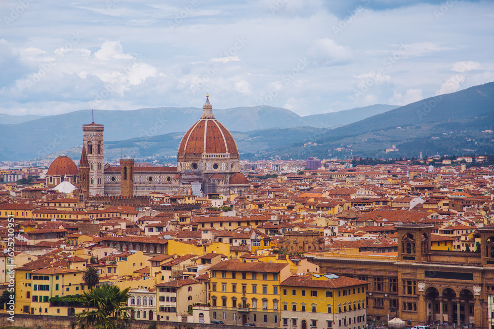 panoramic view of rooftops in Florence
