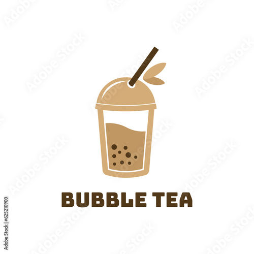 Bubble tea logo design creative ideas