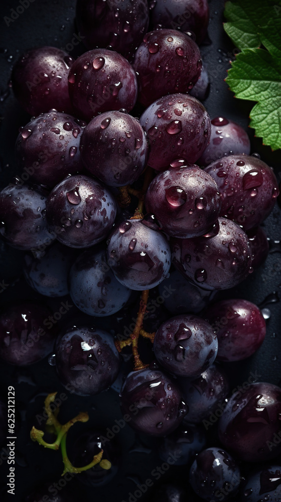 Fototapeta premium grapes on the vine