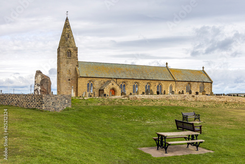 St Bartholomew's Church at Newbiggin-by-the-Sea, Northumberland, dates back to the thirteenth century and was rebuilt in 1845. photo