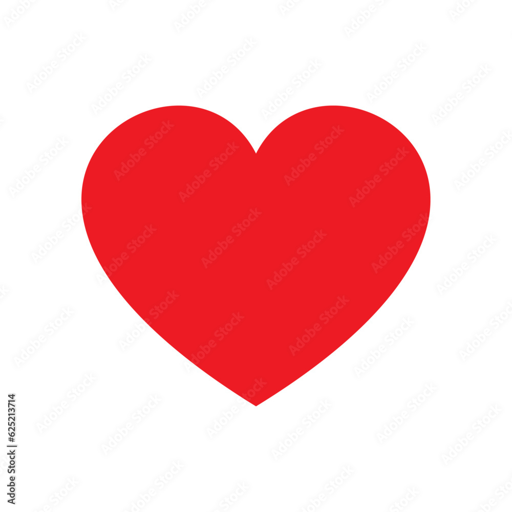 Heart symbol silhouette illustration