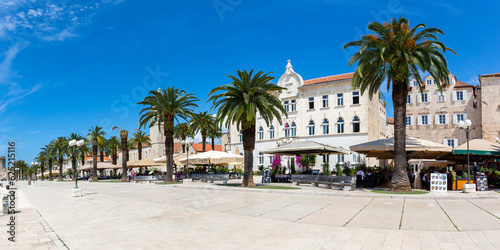 Promenade at the old town of Trogir panorama vacation in Croatia © Markus Mainka